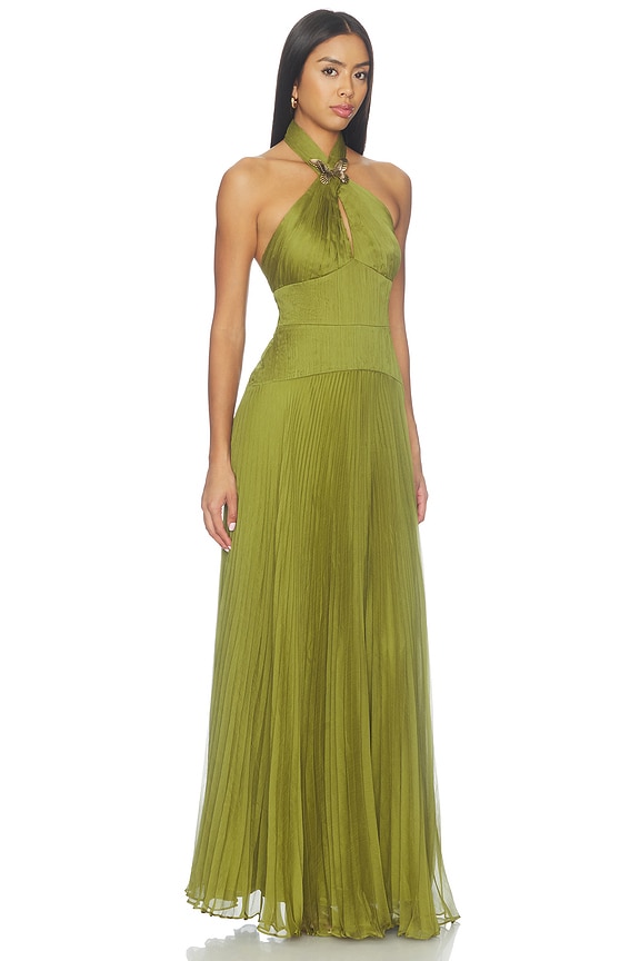 view 2 of 4 Alaina Butterfly Gown in Green Juniper