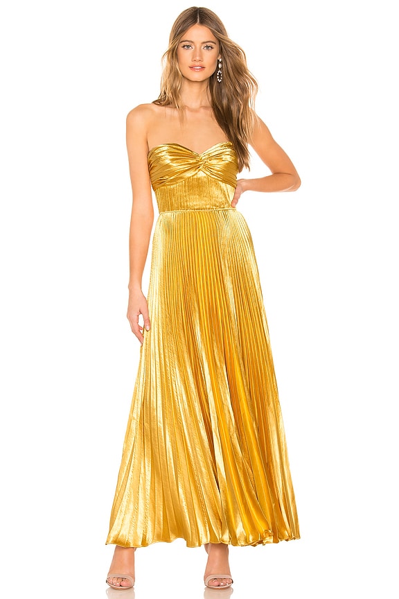 view 1 of 3 Belle Gown in Gold