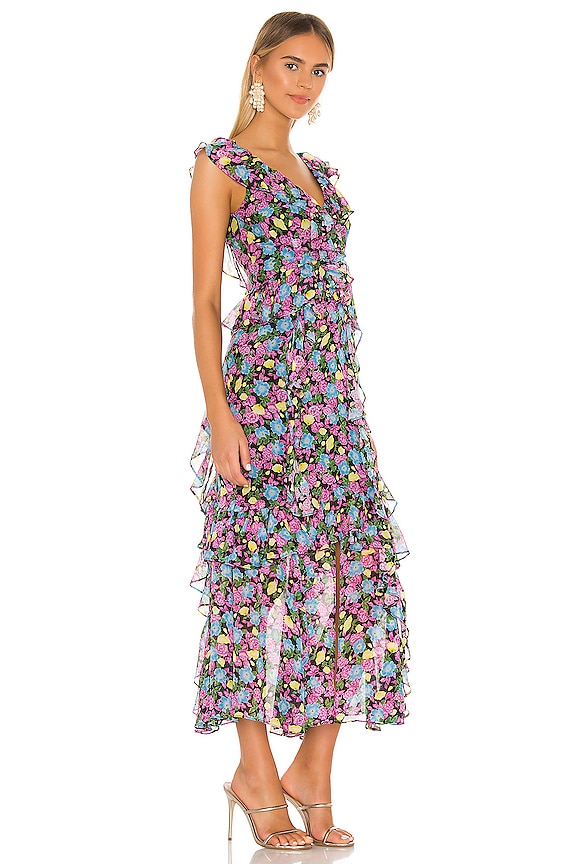 view 2 of 4 Evita Dress in Black Anemone Floral