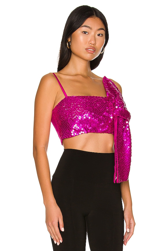 view 2 of 5 Aisha Bow Bustier in Opal Purple
