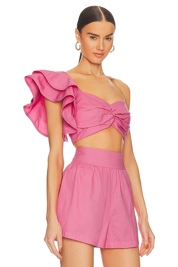 view 2 of 5 Zeha One Shoulder Bra Top in Calla Lily