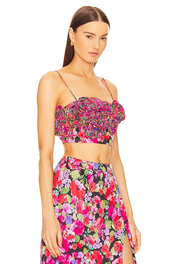view 2 of 4 Sylvie Crop Top in Vintage Flowers