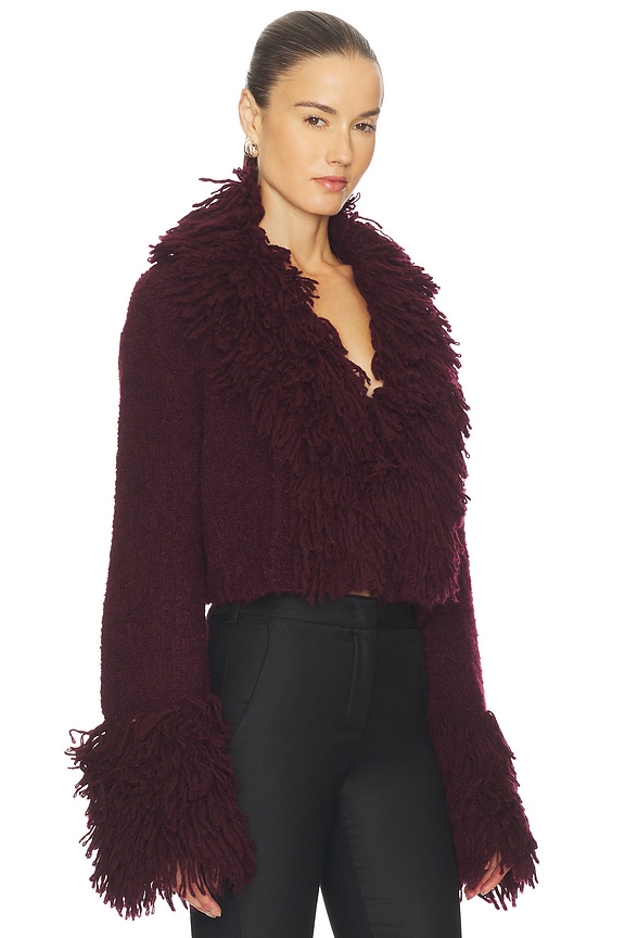 view 2 of 4 Lilia Knit Top in Pinot Noir