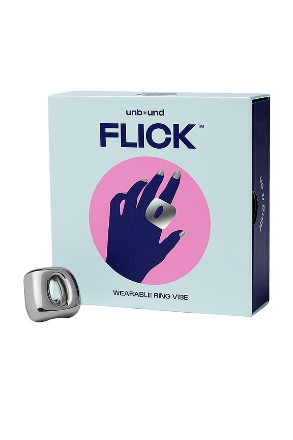 view 2 of 2 Flick Vibrating Ring in Silver