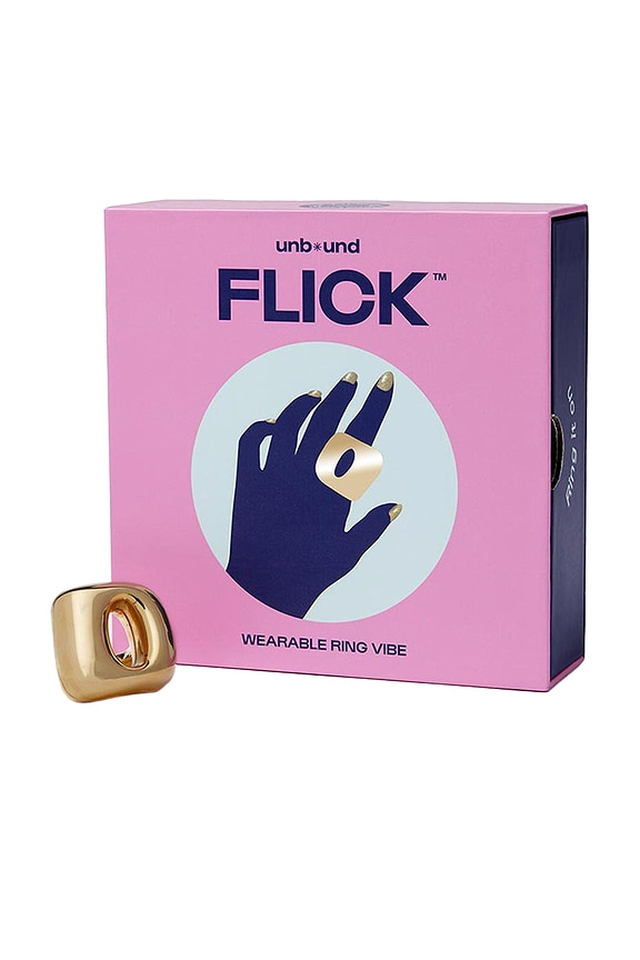 view 2 of 2 Flick Vibrating Ring in Gold