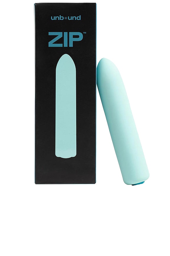 view 2 of 2 Zip Rechargeable Bullet Vibrator in Aqua & Teal