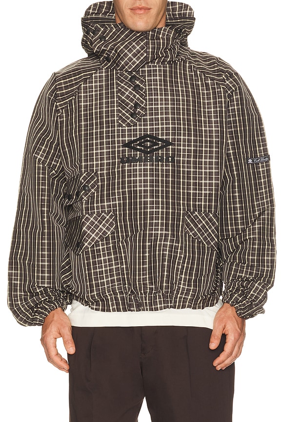 view 2 of 7 Check Smock Anorak in Beige Dark Brown