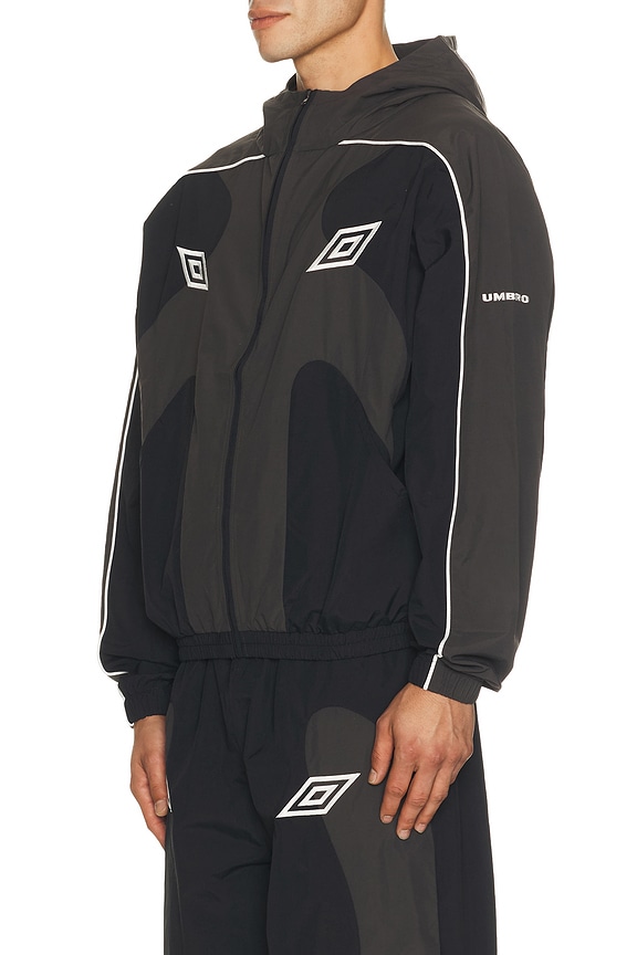 view 2 of 6 Guarding Masked Track Jacket in Black Charcoal