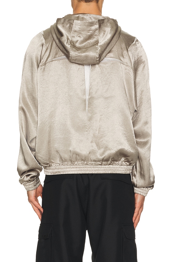 view 2 of 6 Satin Jester Track Jacket in Silver Pearl