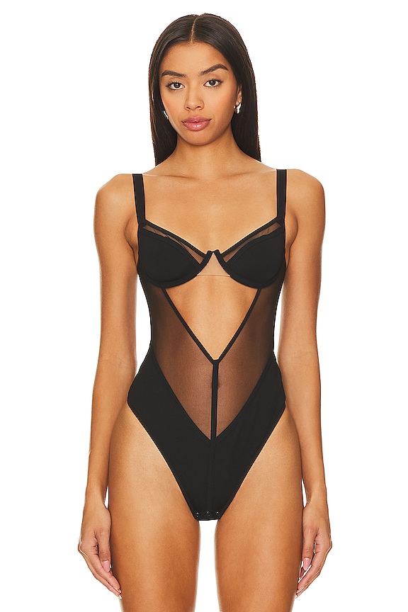 view 2 of 5 Remember Me Bodysuit in Black