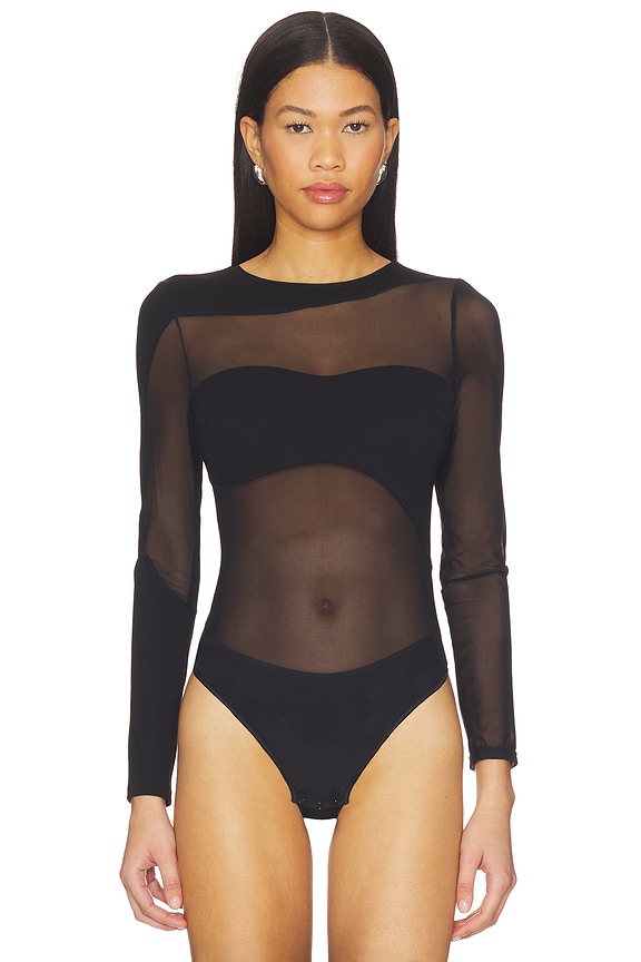 view 2 of 5 No Promises Bodysuit in Black