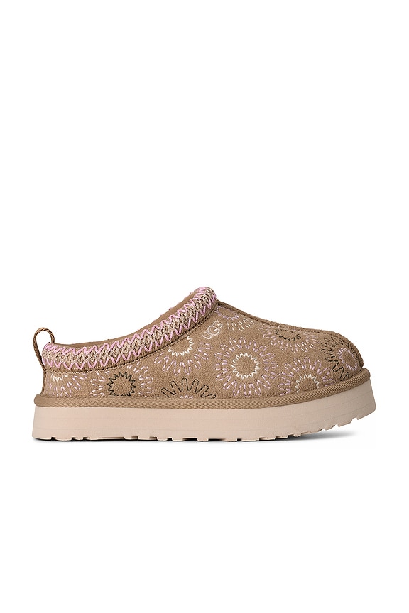 view 1 of 7 Kids Tazz Sun Stitch Slipper in Mustard Seed