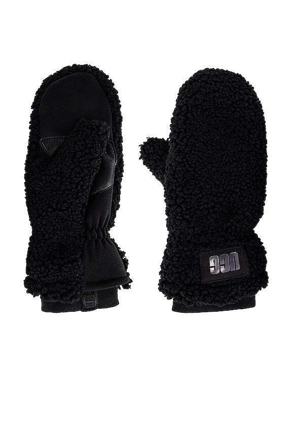 view 2 of 2 MITONES SHERPA MITTEN LOGO in Black