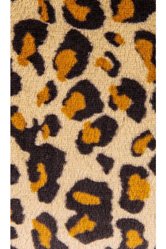 view 2 of 3 Juno Faux Fur Pillow in Leopard Print