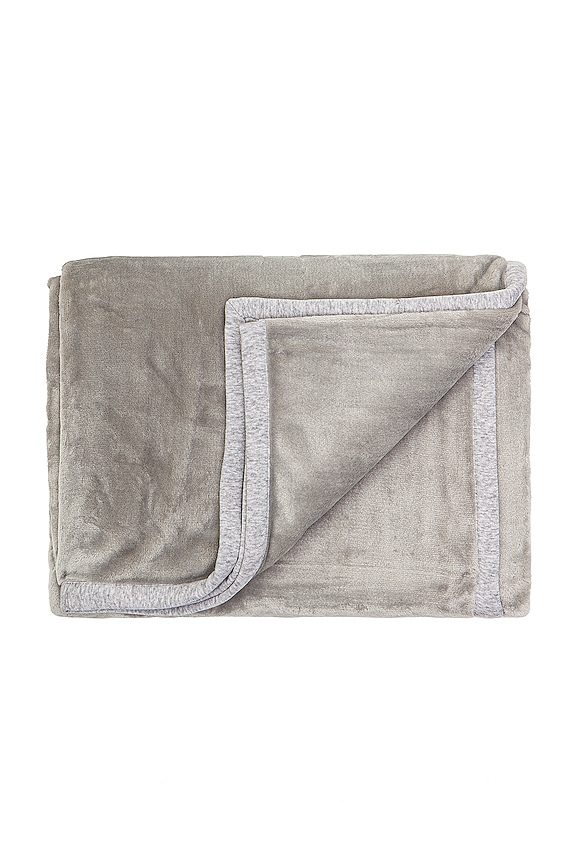 view 2 of 3 Duffield Throw Blanket in Seal Heather