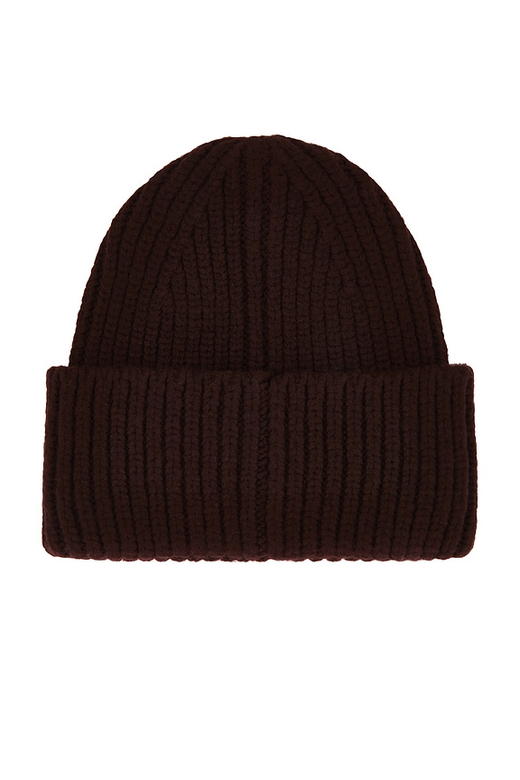 view 2 of 2 Chunky Rib Beanie in Wild Grape