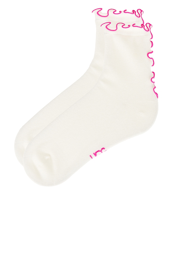 view 2 of 4 CALCETINES KARSYN LETTUCE EDGE QUARTER II in Nimbus & Woodviolet