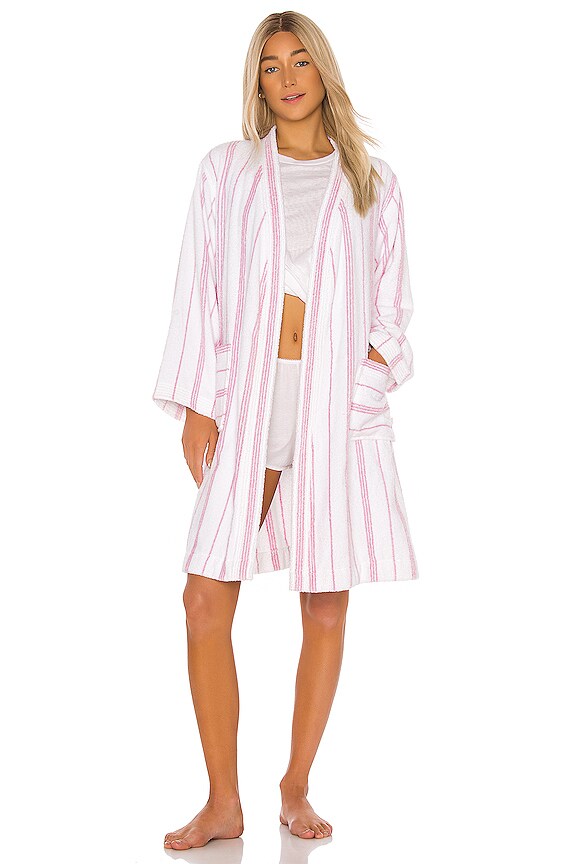 view 2 of 4 Lorie Terry Robe in California Aster Stripe