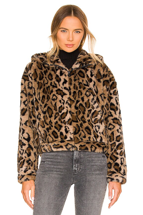 view 2 of 5 Mandy Faux Fur Jacket in Leopard II