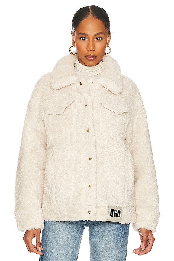 view 2 of 5 Frankie Sherpa Trucker Jacket in Natural