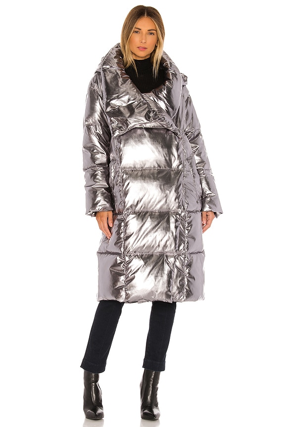 view 2 of 5 Catherina Puffer Jacket in Silver Metallic