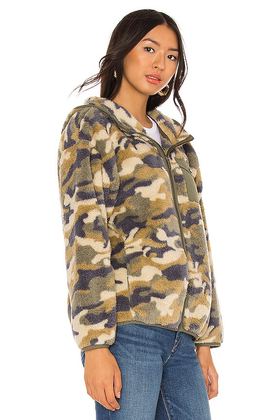 view 2 of 5 Kadence Faux Fur Jacket in Camo
