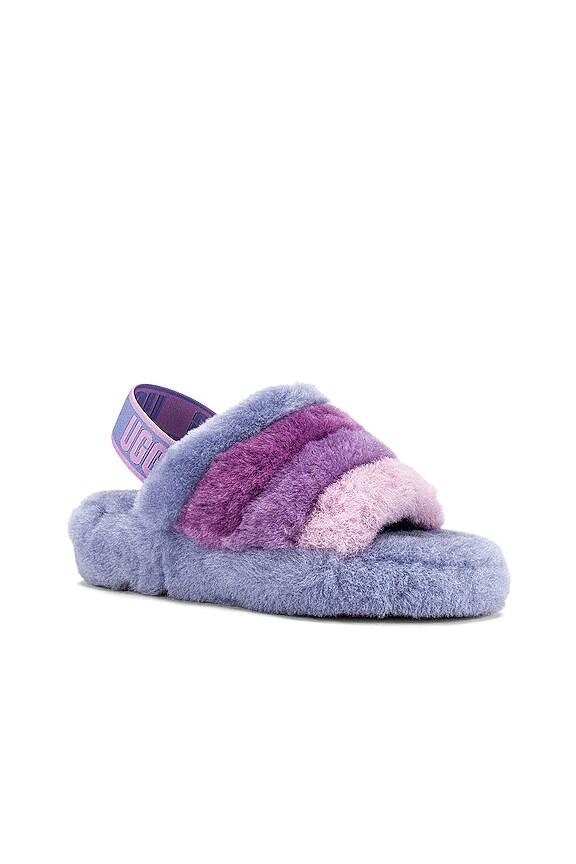 view 2 of 5 Fluff Yeah Slide in Cornflower Multi