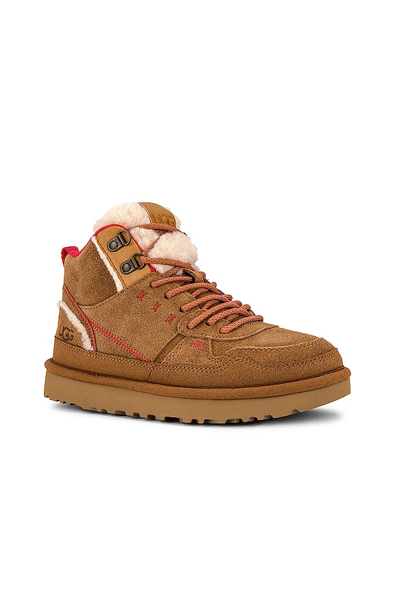 view 2 of 5 Highland High Heritage Sneaker in Chestnut & Fiery Red Suede