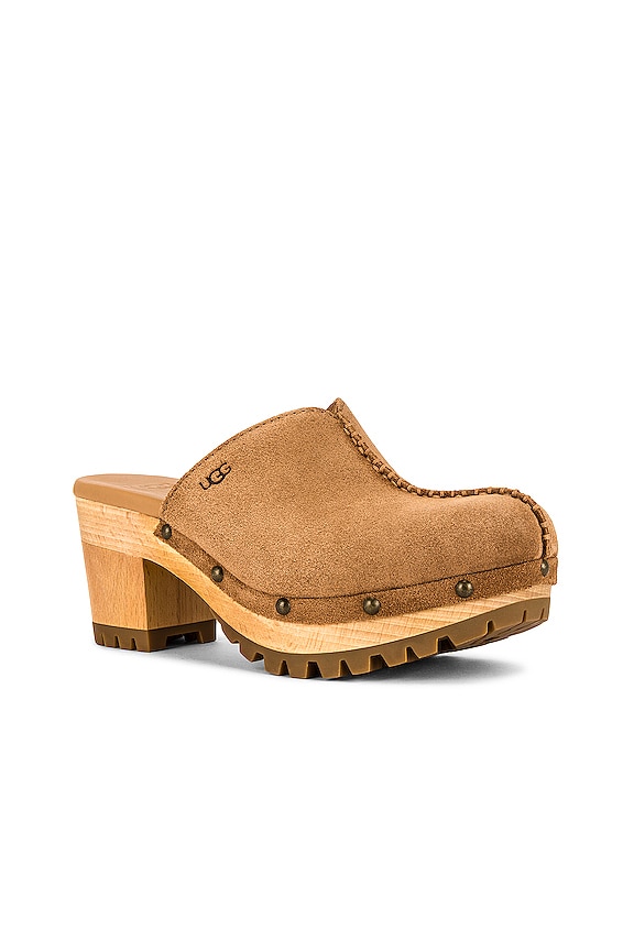 view 2 of 5 Judi Clog in Chestnut Suede
