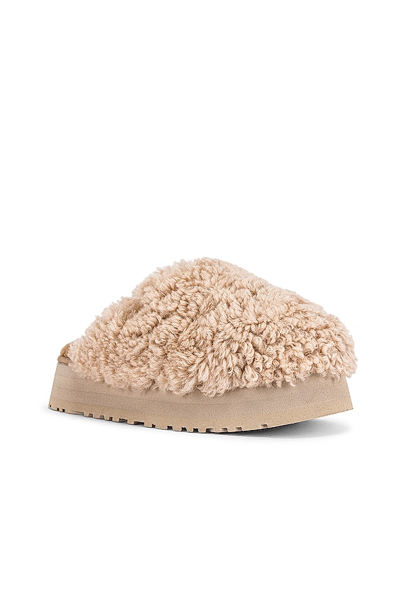 view 2 of 5 Maxi Curly Platform Slipper in Sand