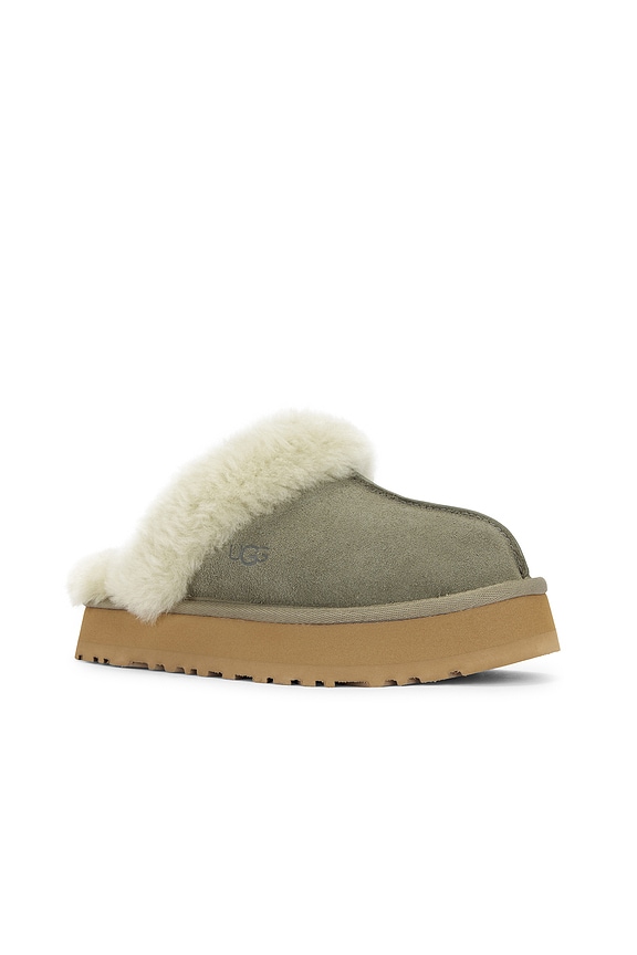 view 2 of 5 Disquette Slipper in Moss Green & Muted Brass