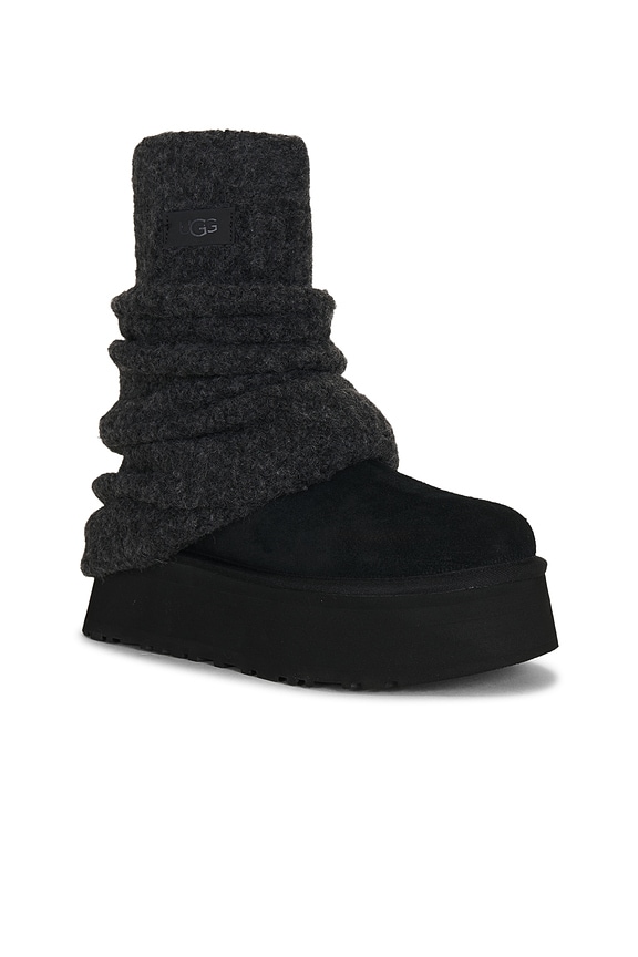 view 2 of 5 Classic Mini Dipper Legwarmer Boot in Black