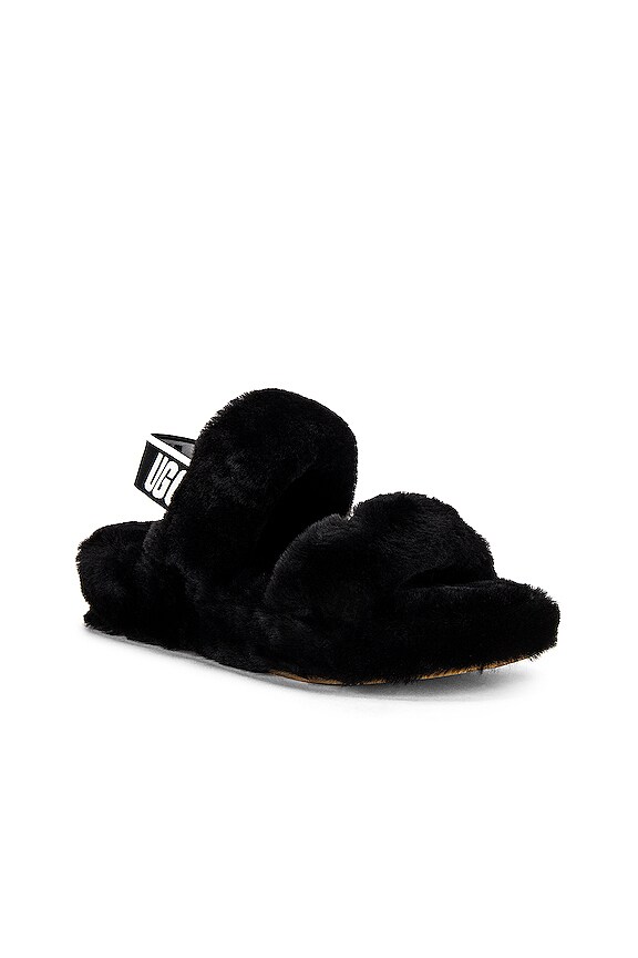 view 2 of 5 Oh Yeah Shearling Slide in Black
