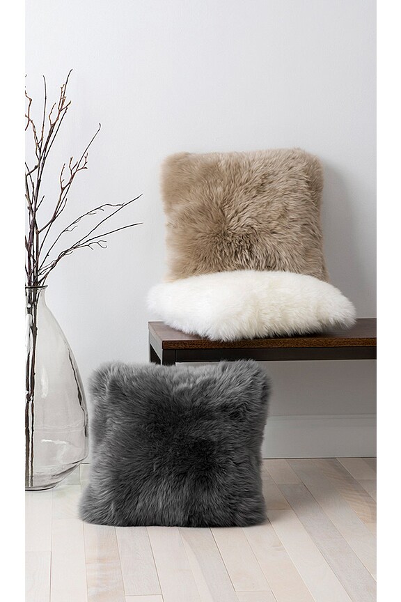 view 2 of 2 OREILLER UGG HOME SHEEPSKIN PILLOW in Natural