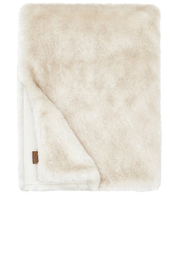 UGG Home Firn Faux Fur Throw in Natural REVOLVE