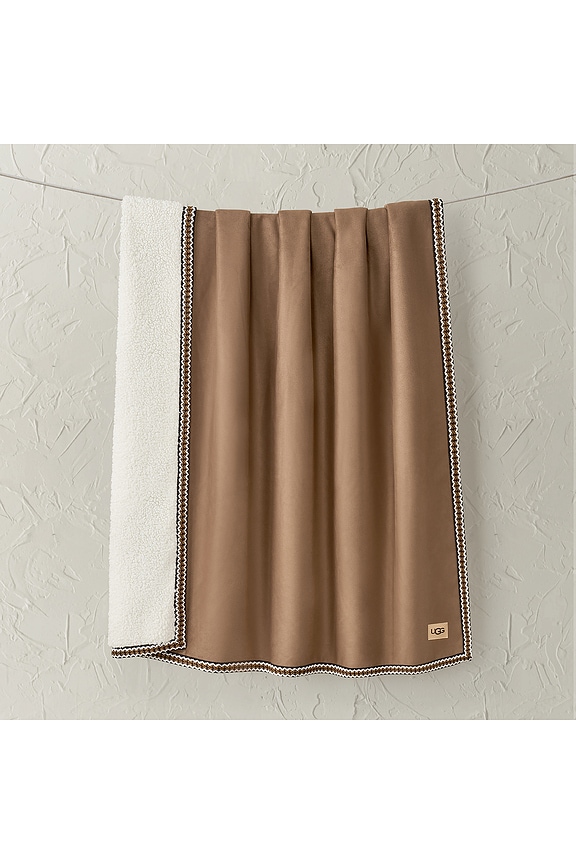 view 2 of 4 Kirkwood UGGbraid Throw Blanket in Chestnut