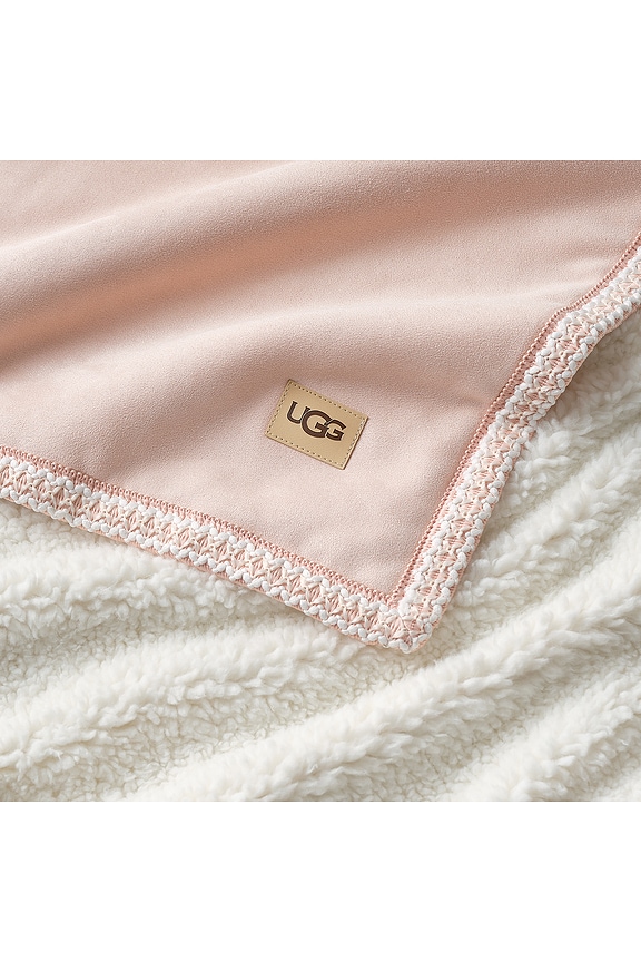 view 2 of 6 MANTA TRENZADA KIRKWOOD UGG KIRKWOOD UGGBRAID THROW BLANKET in Himalayan Salt