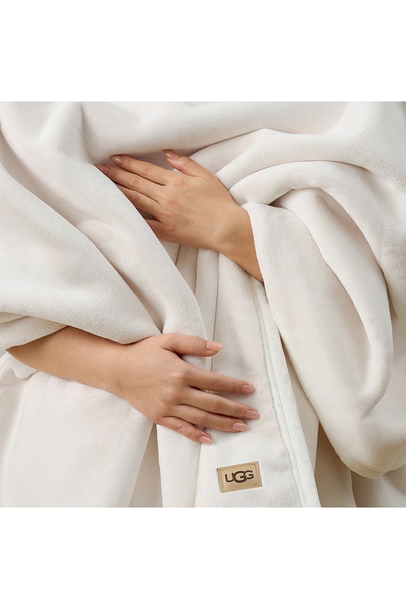 view 2 of 6 Coco Throw Blanket in Snow