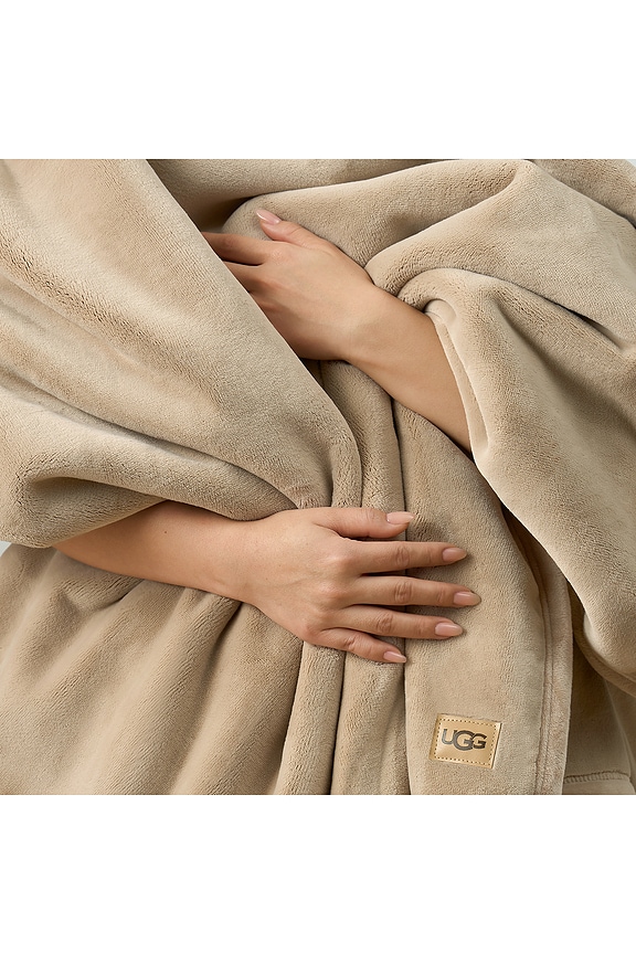 view 2 of 6 Coco Throw Blanket in Mustard Seed