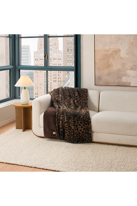 view 2 of 6 Everett Throw in Black Leopard