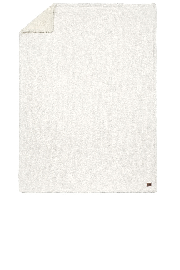 view 2 of 3 PONCHO UGG HOME ANA KNIT THROW BLANKET in Snow