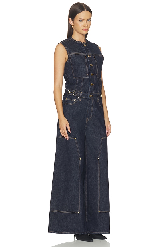 view 2 of 3 The Esme Denim Jumpsuit in Tigris