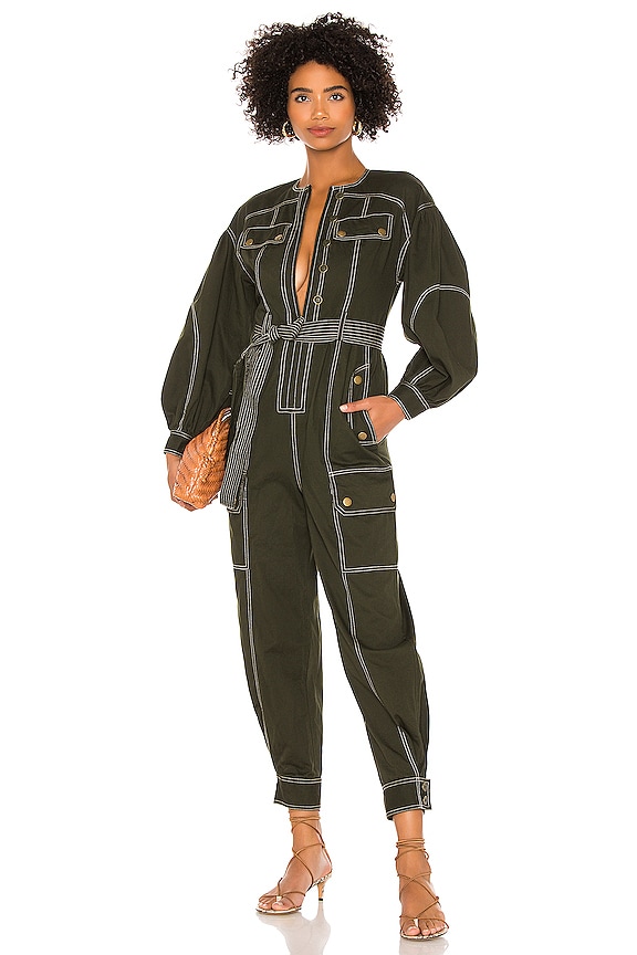 view 1 of 3 Stearling Jumpsuit in Forest