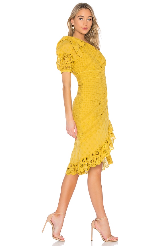 view 2 of 3 VESTIDO GWYNETH in Chartreuse
