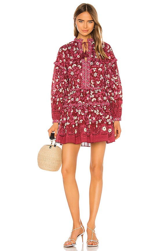 view 2 of 4 MINIVESTIDO MARIGOLD in Burgundy