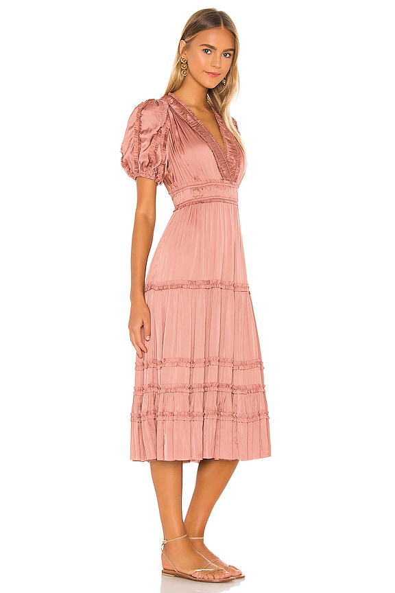 view 2 of 3 VESTIDO MIDI INES in Copper