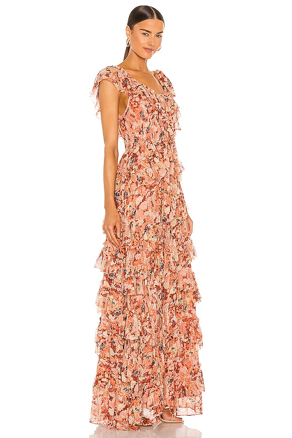 view 2 of 5 ROBE DE SOIRÉE FLORENCE in Coral