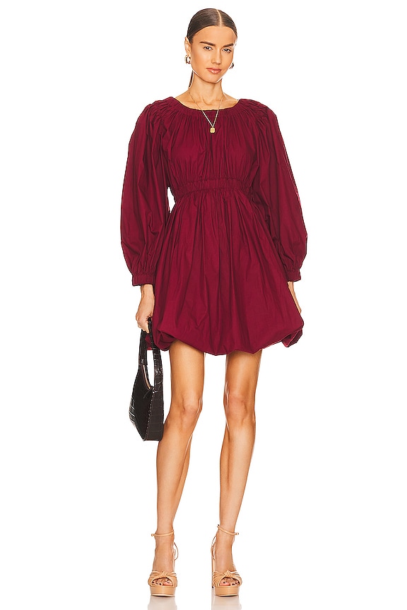 view 1 of 3 Martine Mini Dress in Bordeaux