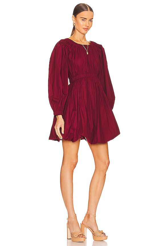 view 2 of 3 Martine Mini Dress in Bordeaux