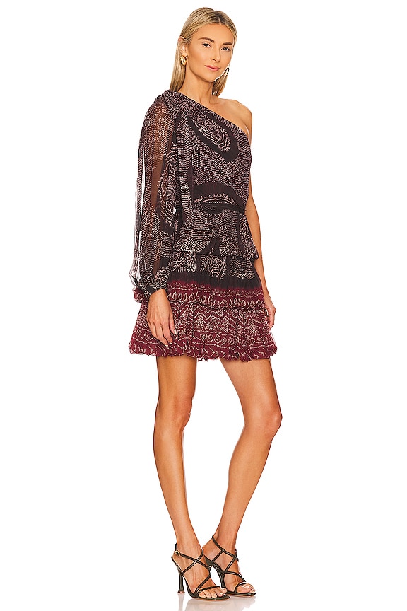 view 2 of 4 ROBE COURTE LEAH in Garnet